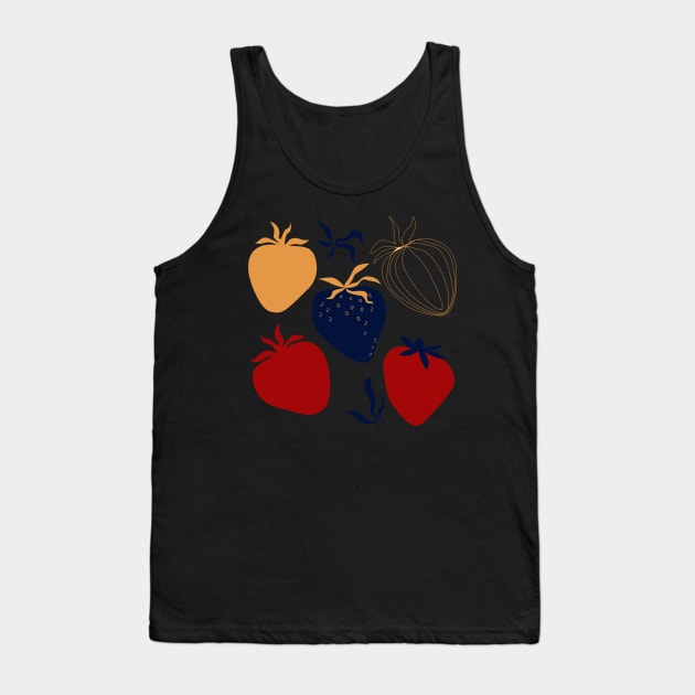 RED BLUE STRAWBERRY Tank Top by Artistic_st